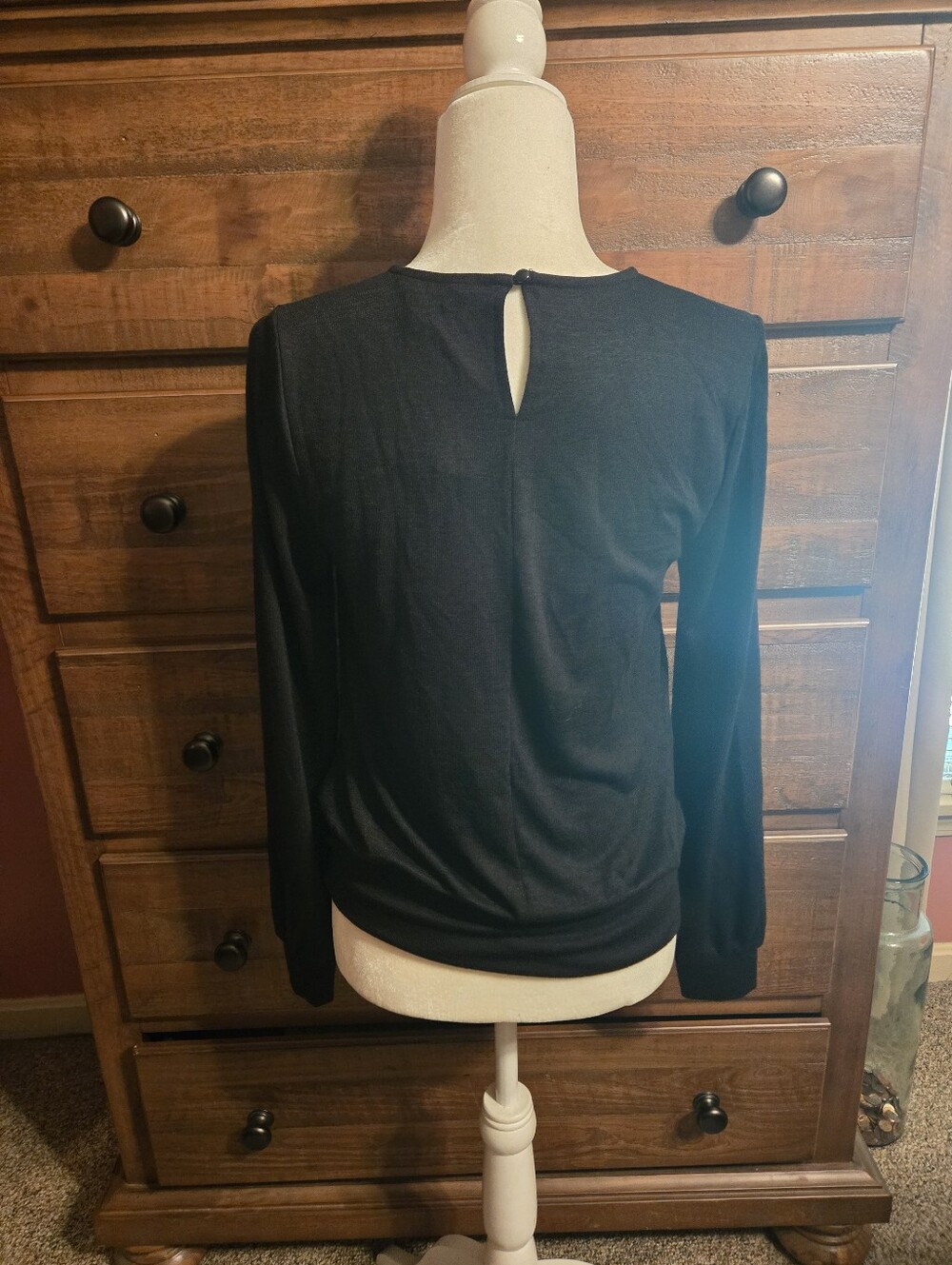 Banana Republic Black Lightweight Sweater Size S. NWT - Picture 3 of 7